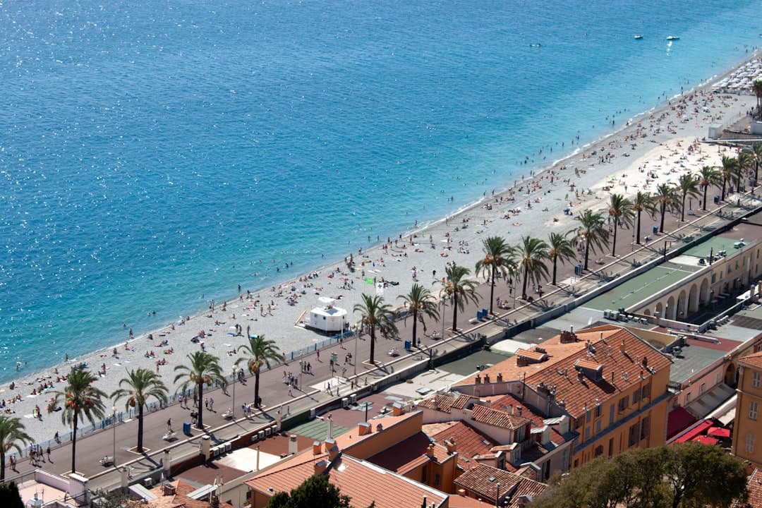 Nice skyline and cityscape - Popular travel destination in France, Europe