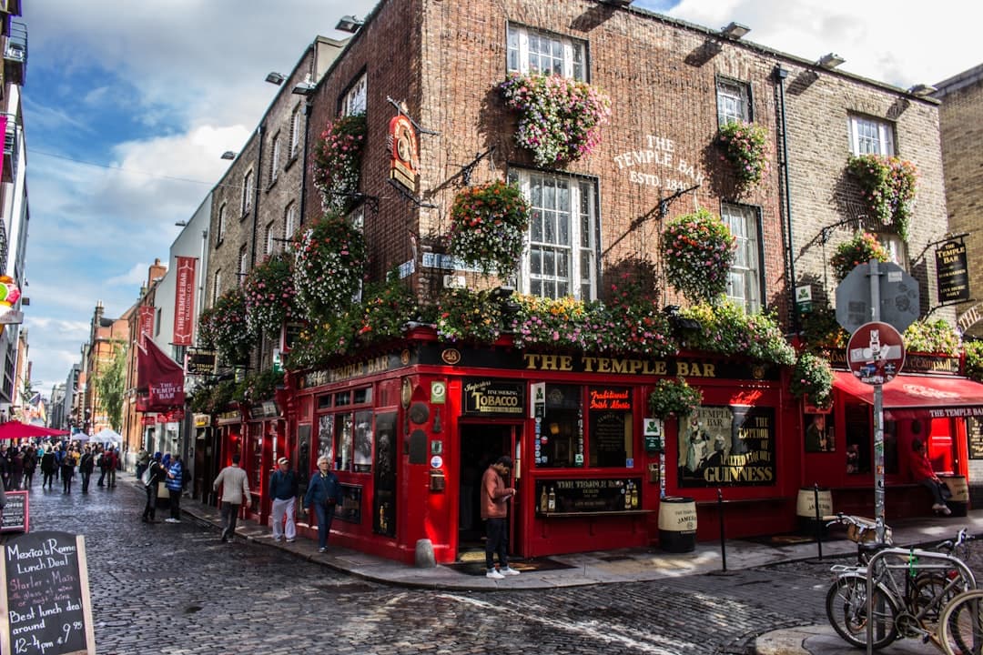 Dublin skyline and cityscape - Popular travel destination in Ireland, Europe