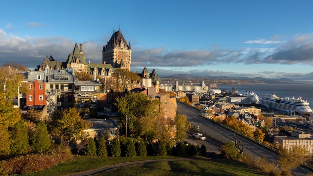 Quebec City skyline and cityscape - Popular travel destination in Canada, North America
