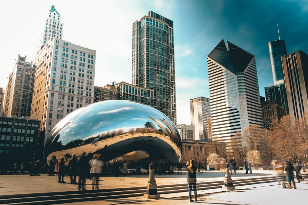 Chicago skyline and cityscape - Popular travel destination in USA, North America